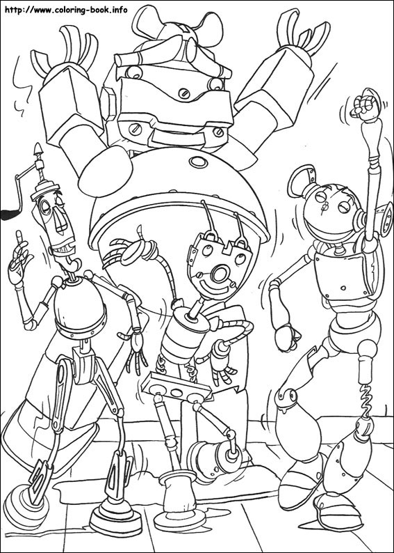 Roboty kolorowanki